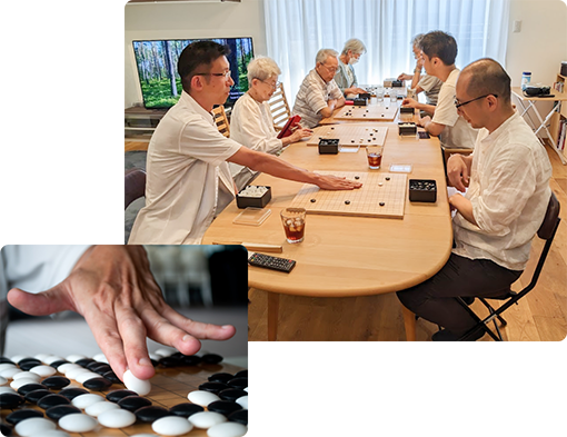 石音は、20年以上の歴史のある囲碁を気軽に楽しむためのコミュニティです。